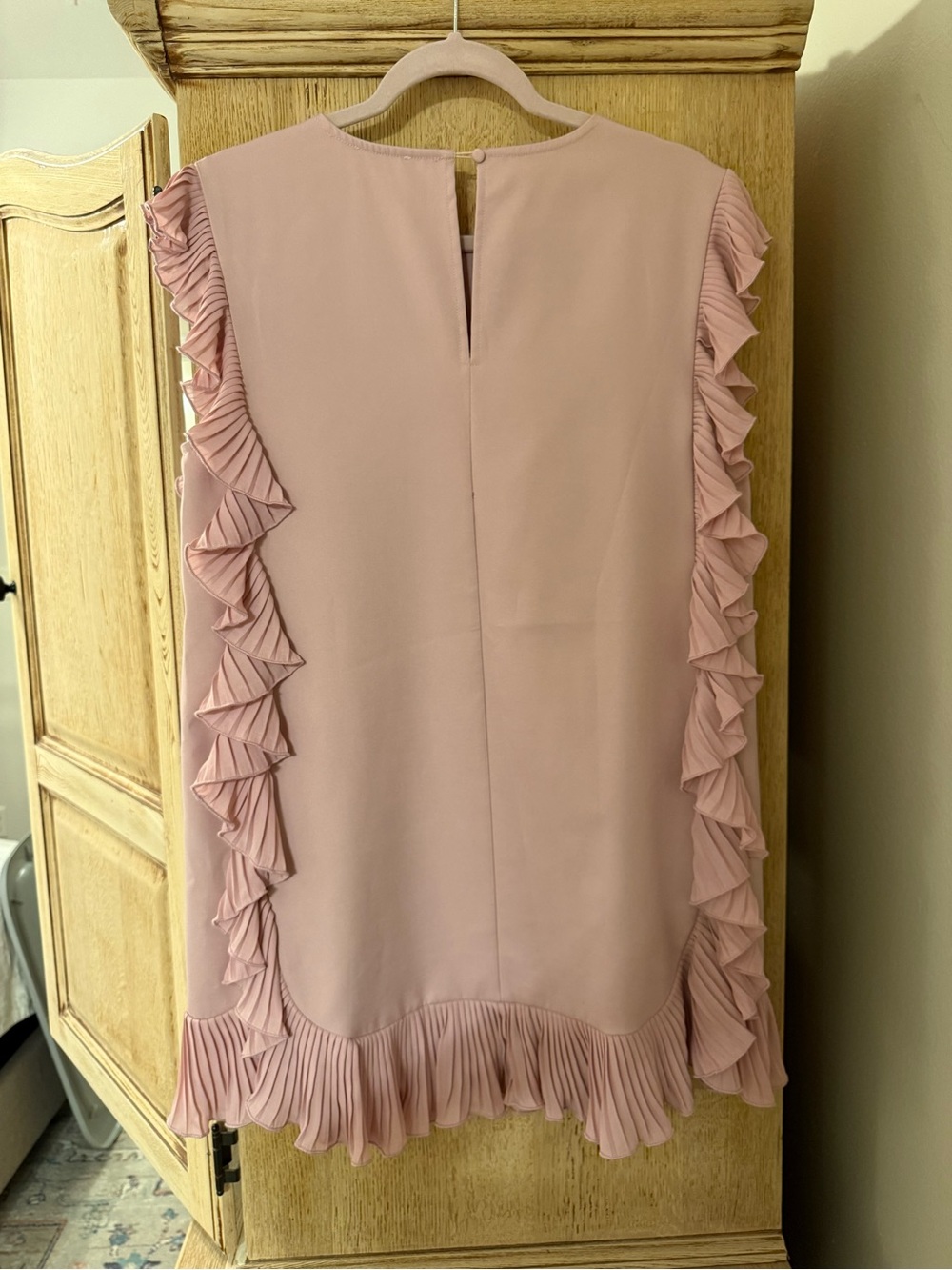 TCEC Blush Pink Ruffle Mini Dress - Picture 3 of 4